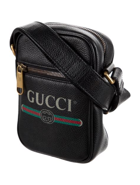 gucci logo print messenger bag|authentic Gucci Messenger bag.